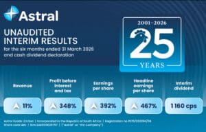 Astral Interim Results for six months ended 31 March 2026